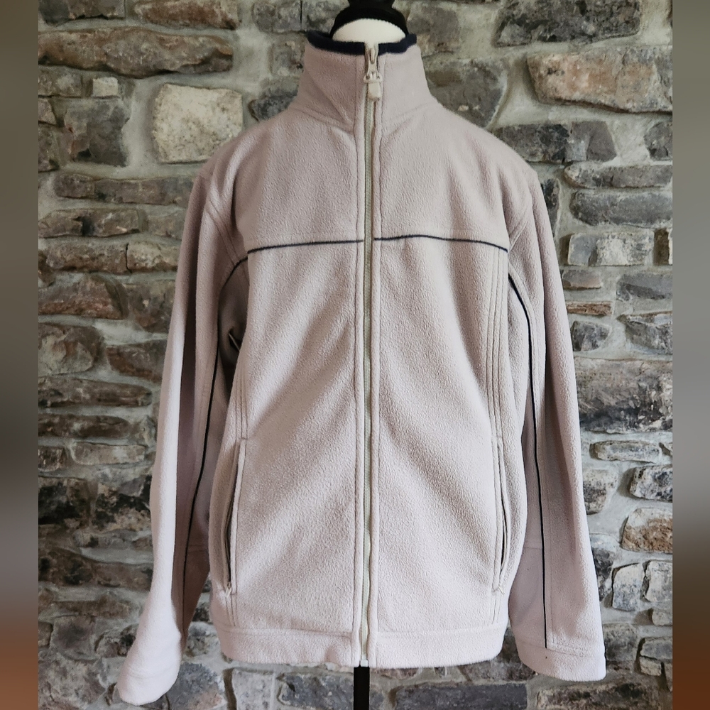 Men's Cream Fleece Jacket